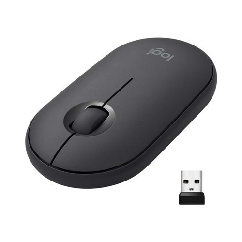 RATON LOGITECH M350 PEBBLE NEGRO INALAMBRICO